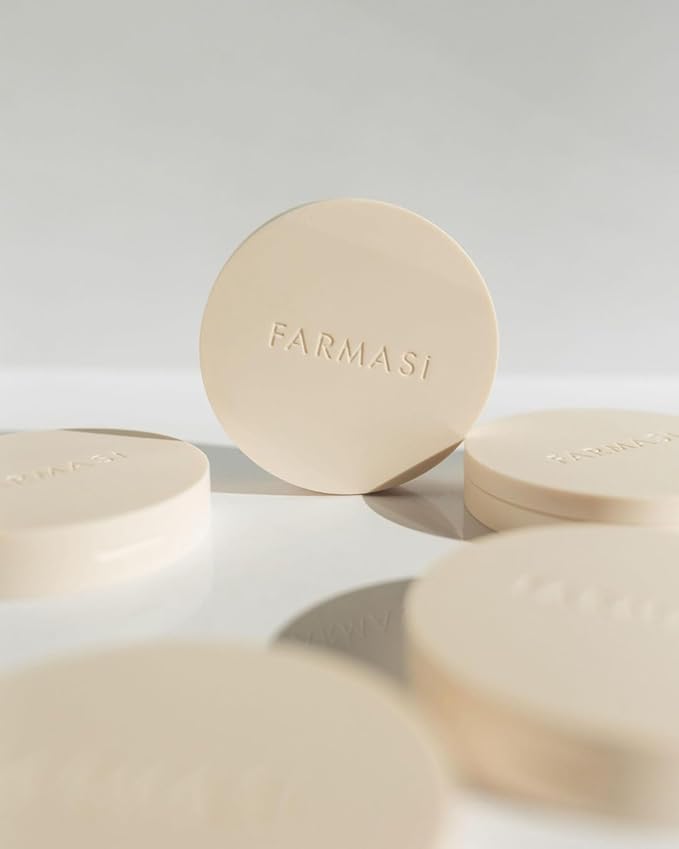 FARMASi Powder Bronzer Blush Skin Makeup, Highly Pigmented, Cushiony Formula with Nourishing Vegetable Squalene and Smooth-Satin Finish, Refreshing Moisture Boost 0.4 Fl Oz /12g -04 Santorini