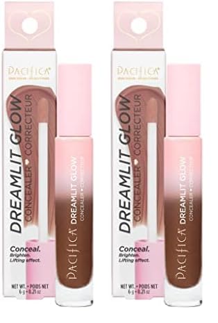 Pacifica Beauty, DreamLit Glow Concealer -Shade 03, Multi-Use Concealer, Conceals, Corrects, Covers, Puffy Eyes and Dark Circles Treatment, Plant-Based Formula, Lightweight, Long Lasting, Vegan