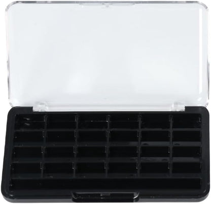 2Pcs Empty Makeup Palette 24 Grids Eyeshadow Palette Refillable Makeup Case Lipstick Container for Lipstick Eyeshadow Blusher Cosmetics