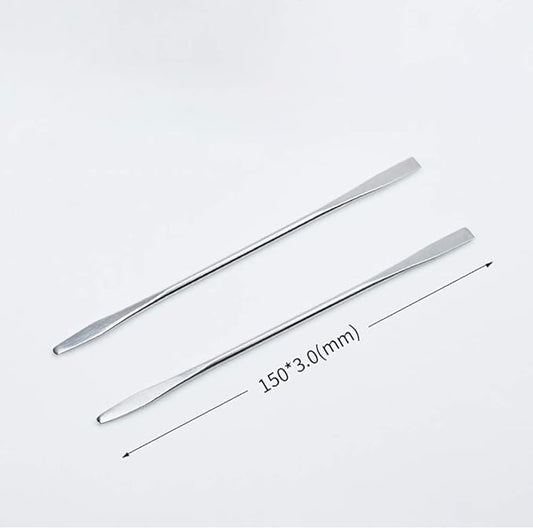 6 Pcs Stainless Steel Cosmetic Mixing Makeup Spatula Scoop Cosmetics Mixer Nail Art Palette Stick Depotting Mixing Tool
