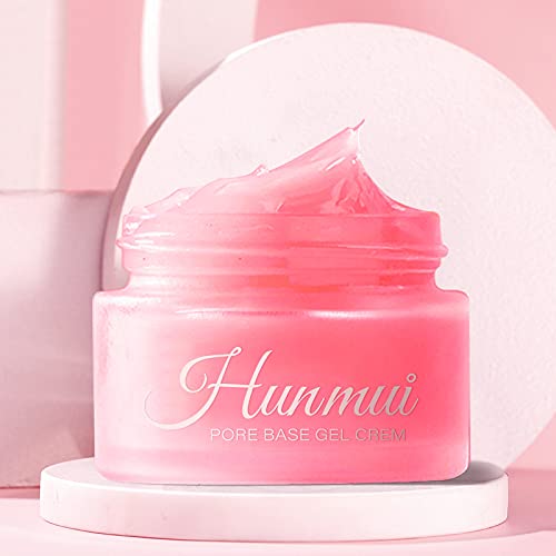 2Pcs Hunmui face primer pore base gel cream，Magical perfecting base face primer under foundation Anti-Aging WrinklesShrink Pore Remove Fine LinesExfoliatingAnti-Oxidation transparent