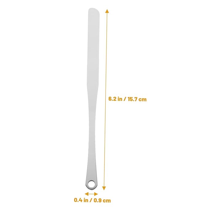 FRCOLOR 3pcs Tool Powder Foundation Blenders Metal Spatula Korean Makeup Scraper Palette for Makeup Cosmetic Mixing Spatula Makeup Spatula Mixer Beauty Spatula Stirring Rod Stainless Steel