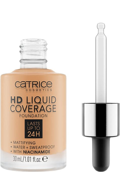 Catrice | HD Liquid Coverage Foundation 34 & Under Eye Brightener 10 Light Rose | Full Coverage Makeup | Vegan & Cruelty Free