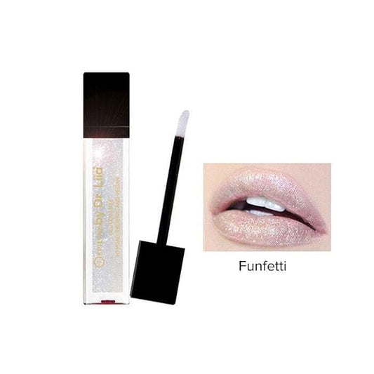 Vegan Glitter & Matte Liquid Lip Gloss - Moisturizing Formula for Hydration and Long Lasting Wear - Cruelty Free, Paraben Free, Gluten Free - Gloss, Funfetti by Dr. Liia