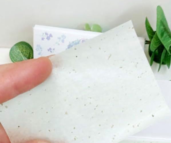 Cinnamoroll's Green Tea Extract Facial Oil Blotting Paper 150 Sheets - Officially Licensed - Packaged in Portable Casing