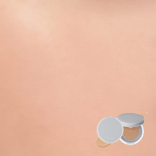 Rom&nd Nu Zero Cushion (05 Sand 25) Long Lasting, High Coverage, Semi Matte Finish, Flawless Complexion Without Cakey Face, Makeup Base and Fixer, Thinly Layered, Korean Cushion Foundation