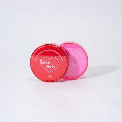 IZEZE Love Me Cushion 0.49 oz, 14g (#21 Light Nude) | Glow Finish, High Coverage, Makeup Cushion for All Skin Types
