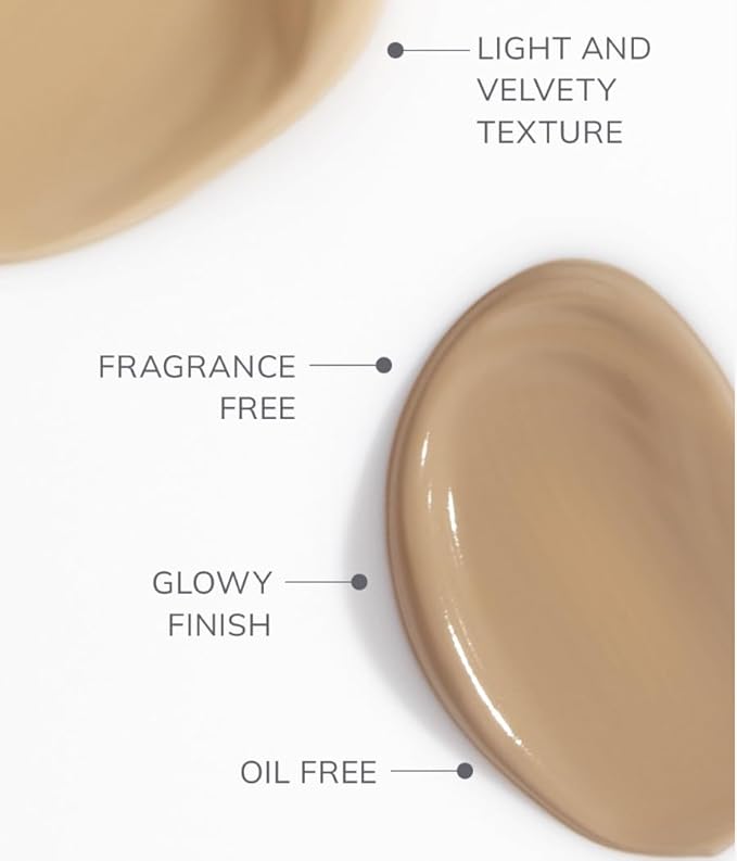 Farmasi Air Glow Foundation, Deeply hydrating and Lightweight Skincare Effects, Sea-Water formula, Natural-looking Skin Hydrated Softer and Smooter, Buildable Hylauronic Coverage 1 Fl Oz / 30 ML - N07