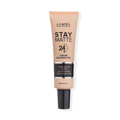 Foundation Stay Matte - Full Coverage Foundation - Long-Lasting & Waterpoof - Dewy & Flawless Finish - For All Skin Type - Organic & Oil-Free - Anti-Aging Formula, 404-1.01 fl.oz (Toffee)