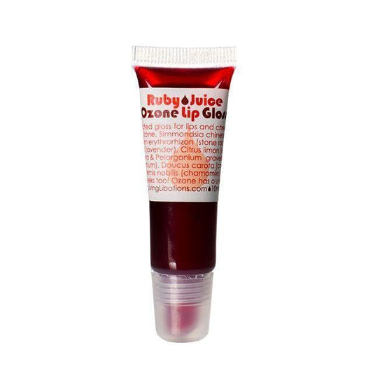 LIVING LIBATIONS - Organic Ruby Juice Ozonated Lip Gloss | Natural, Wildcrafted Clean Beauty (.34 fl oz | 10 ml)