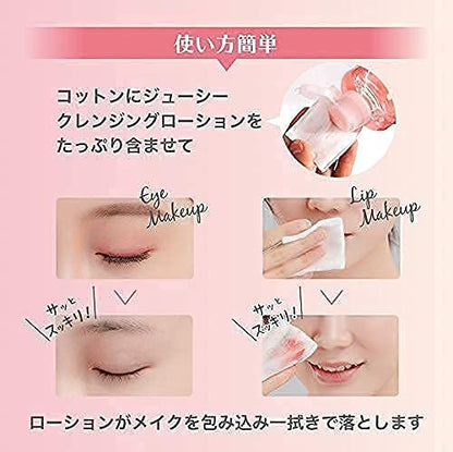 Cleansing Water, Peach Scent | Water Cleansing (W Face Wash Needed/Sensitive Skin/Point Makeup) Wiping Off Makeup Remover | Eye Makeup Remover (12.8 fl oz)