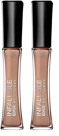 L’Oréal Paris Makeup Infallible 8 Hour Hydrating Lip Gloss, Coral Sands, 0.5 Ounce (Pack of 2)
