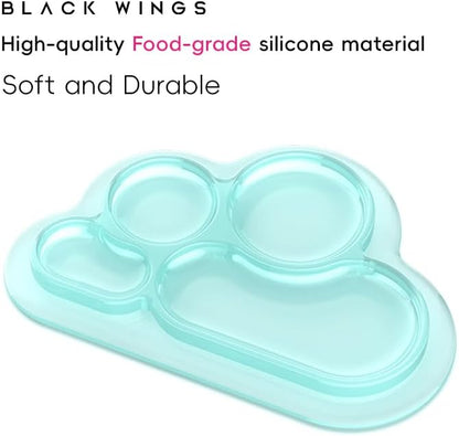Blackwings Multi-Use Silicone Palette for Makeup, Nail Art, Lashlift & Painting, Cloud Design Style, Reusable Blending Board with Customizable Zones, Portable & Easy Clean for Professionals/DYI