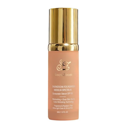Color Changing Medium/Light 4 in 1 Hydrating full coverage concealer Foundation makeup Liquid-Longwearing & Waterproof- with SPF 50 (Deep Natural -Gold Lid-for darker skinned people)