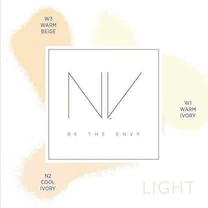 NV BB Perfecting Mist Foundation Buildable Coverage Professional Airbrush Makeup with Plant-based Stem Cell Polypeptides, Vitamins A, D, E and Aloe, 1.5 ounces, Warm Beige