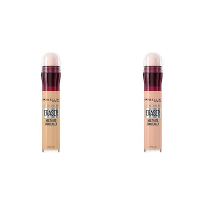 Maybelline Instant Age Rewind Eraser Dark Circles Concealer Bundle, 122 & 121, 1 Count