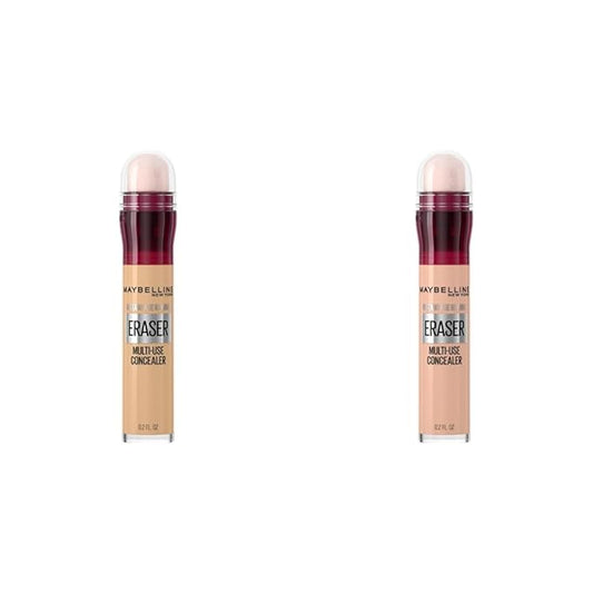 Maybelline Instant Age Rewind Eraser Dark Circles Concealer Bundle, 122 & 121, 1 Count