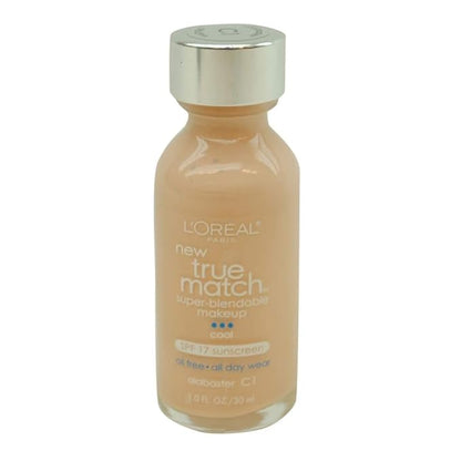 L'Oreal Paris Makeup True Match Super-Blendable Liquid Foundation, Alabaster C1, 1 Fl Oz,1 Count