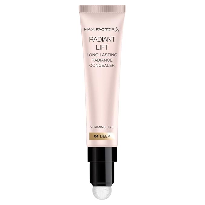 Max Factor Radiant Lift Hydrating and Brightening Concealer, Vitamins C and E, Deep 7ml