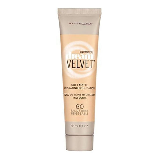 Maybelline New York Dream Velvet Soft-Matte Hydrating Foundation, Sandy Beige, 1 fl. oz.