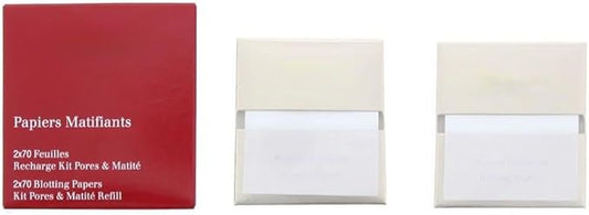 Kit Pores & Matité Refill 2x70 Blotting Papers,, 1 Count (Pack of 1), Translucid