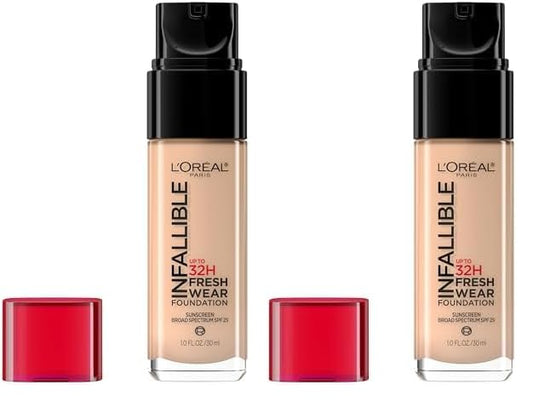 L’Oréal Paris Makeup Infallible Up to 24 Hour Fresh Wear Foundation, Rose Vanilla, 1 fl; Ounce (Pack of 2)