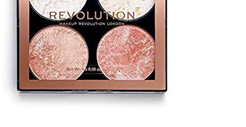 Makeup Revolution Cheek Kit, Take A Breather: 12 Shimmery Pink & Beige Cheek Shades in a Compact Palette