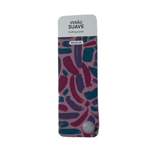 Bilingual Soft Summer Palette Color Fan by Resolva Meu Look, Personalized Guide for Cost Saving, Smart Shopping, Outfit & Wardrobe Planning; Verão Suave/Verano Suave