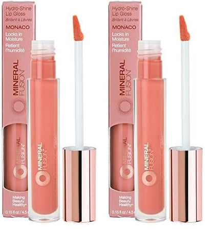 Mineral Fusion HydroShine Lip Gloss s, Monaco, 0.15 Ounce (Pack of 2)
