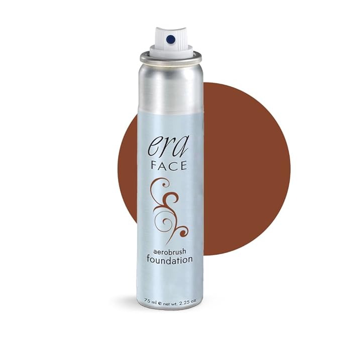 ERA Face spray makeup (R10 - Cocoa, 2.25 oz) - airbrush foundation, everyday, buildable, professional spray on cosmetics by Era Beauty