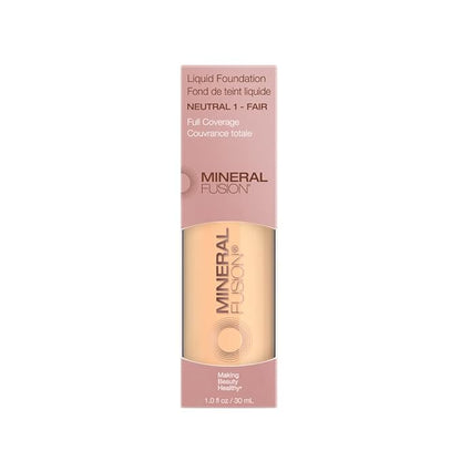 Mineral Fusion Liquid Foundation, Neutral 1, 1 Ounce (Packaging May Vary) (Pack of 2)