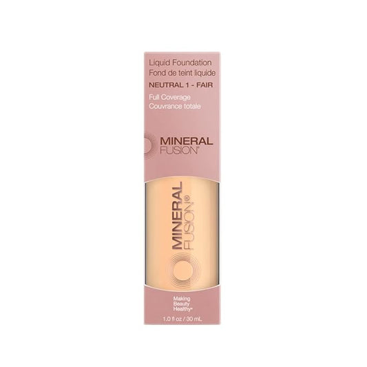 Mineral Fusion Liquid Foundation, Neutral 1, 1 Ounce (Packaging May Vary) (Pack of 2)
