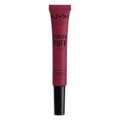 NYX PROFESSIONAL MAKEUP Powder Puff Lippie Lip Cream, Liquid Lipstick - Prank Call (Burgundy)
