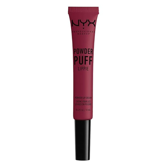 NYX PROFESSIONAL MAKEUP Powder Puff Lippie Lip Cream, Liquid Lipstick - Prank Call (Burgundy)