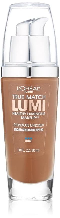 L'Oreal Paris True Match Lumi Healthy Luminous Makeup, C7-8 Nut Brown Cocoa, 1 fl; oz.