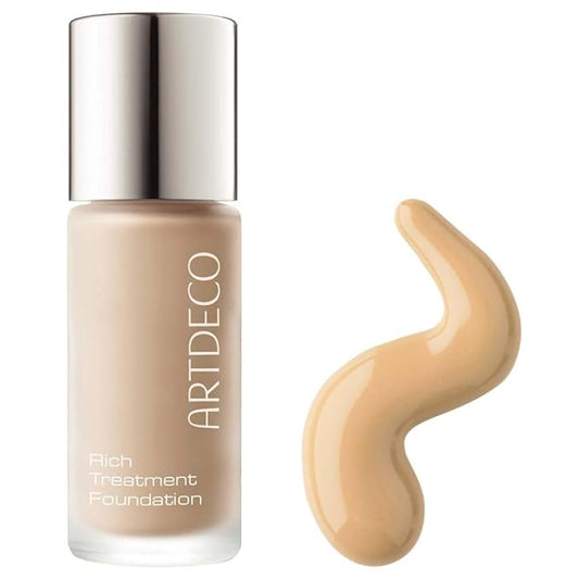 ARTDECO Rich Treatment Foundation - Cashmere Rose N°15 - Conceal Imperfections & Create Flawless Complexion - Long-Lasting - Even & Velvety-Smooth Finish - Water-Resistant - Vegan Makeup - 0.67 Fl Oz