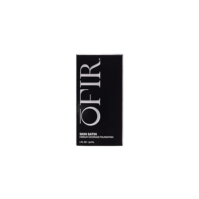 OFIR Skin Satin Medium Coverage Foundation | Lightweight Foundation Makeup with Vegan Formula | Blue Light Protection & Non-Creasing for Long-Lasting Wear | 1 FL OZ (Cashew - Light Medium Warm)