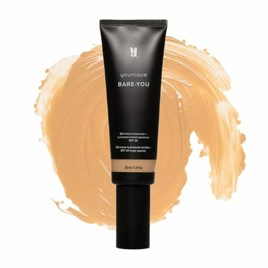 BARE·YOU BB Tinted Moisturizer+ Light Medium | 1 fl oz | SPF 30 | Hydrating Formula for a Dewy, Radiant Complexion | Blendable | Face Moisturizer with SPF | Tinted Moisturizer