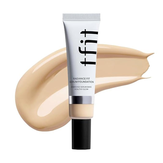 Radiance Fit Serum Foundation - Flawless Coverage, Dewy finish, Long-lasting, Lightweight, Korean Makeup,1.05 Oz. (N00 Cream, 1.05 Oz.)