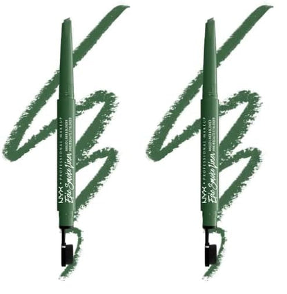 NYX PROFESSIONAL MAKEUP Epic Smoke Liner, Vegan Smokey Eyeliner - Sage Sparks (Hunter Green) (Pack of 2)