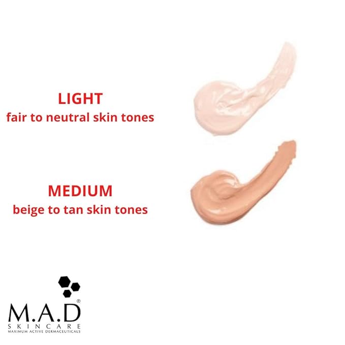M.A.D SKINCARE SOLAR PROTECTION: Photo Guard SPF 50 Self-Adjusting Foundation Serum: Medium - 30g