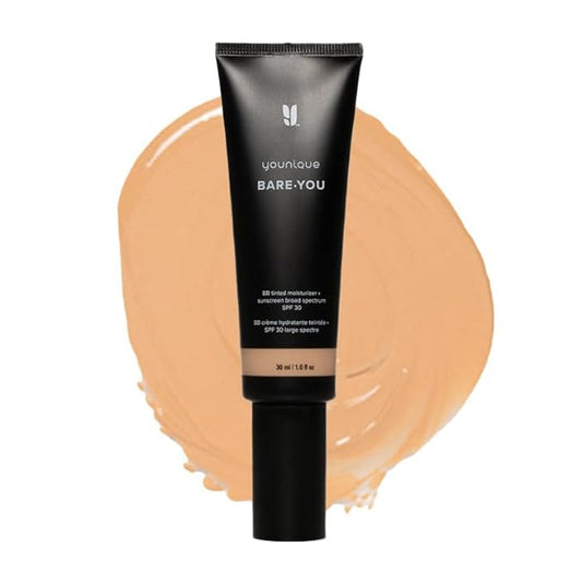BARE·YOU BB Tinted Moisturizer+ Light | 1 fl oz | SPF 30 | Lightweight Hydrating Formula for a Dewy, Radiant Complexion | Blendable | Face Moisturizer with SPF | Tinted Moisturizer