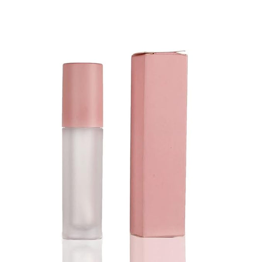 COSIDEA 50 PCS Empty Matte Pink Lip Gloss Boxes W22 xW22 xH92mm /0.87 * 0.87 * 3.62 inch, Cosmetic Perfume/Mascara Box Packaging for Small Business Wholesale, small Kraft Paper Box