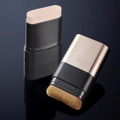 Makeup,2 In 1 Foundation Stick,Color Changing Foundation,Boosted Skin Tint,Bottom With Brush(Ivory color,1Pcs)