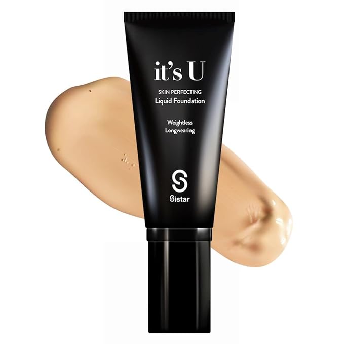 Sistar it's U Skin Perfecting Liquid Foundation Medium Coverage Buildable Weightless Longwearing Blendable 35 g / 1.23 oz. (Ivory)