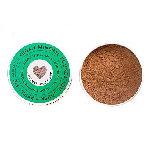 Love the Planet Vegan Mineral Foundation Shade Dusk in Refillable Tin