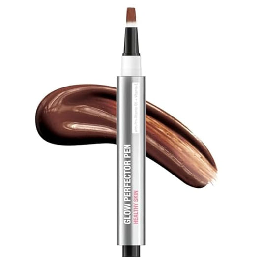 Neutrogena Healthy Skin Glow Perfector Pen, Lightweight Brightening Concealer Pen with Pro-Vitamin B5 & Vitamin E to Brighten Darkness & Dullness for a Natural, Radiant Highlight, Deep, 1 oz