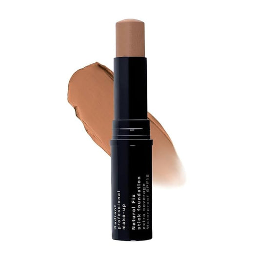 Radiant Professional Natural Fix Extra Coverage Stick Foundation - Full Coverage Waterproof Foundation & Contouring Stick - SPF 15 Paraben & Oil Free Matte Finish - 8.5 g - Cinnamon (07)