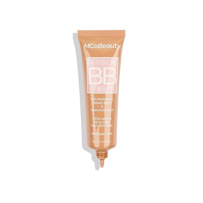 MCoBeauty Miracle BB Cream, Natural Tan, Skin-Perfecting Coverage for Effortless Beauty, Vegan, Cruelty Free Cosmetics