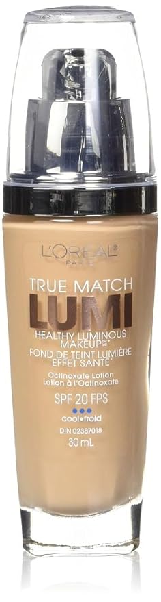 L'Oreal Paris True Match Lumi Healthy Luminous Makeup, C4 Shell Beige, 1 fl; oz.